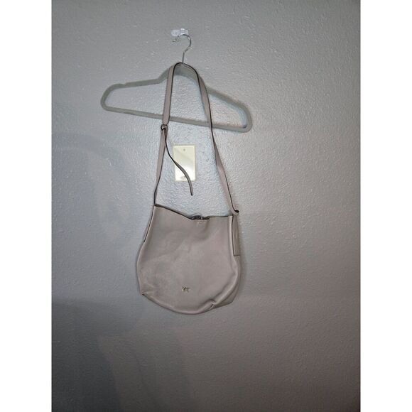 Michael Kors Junie Pebbled Leather Gray Crossbody Bag - Picture 2 of 9